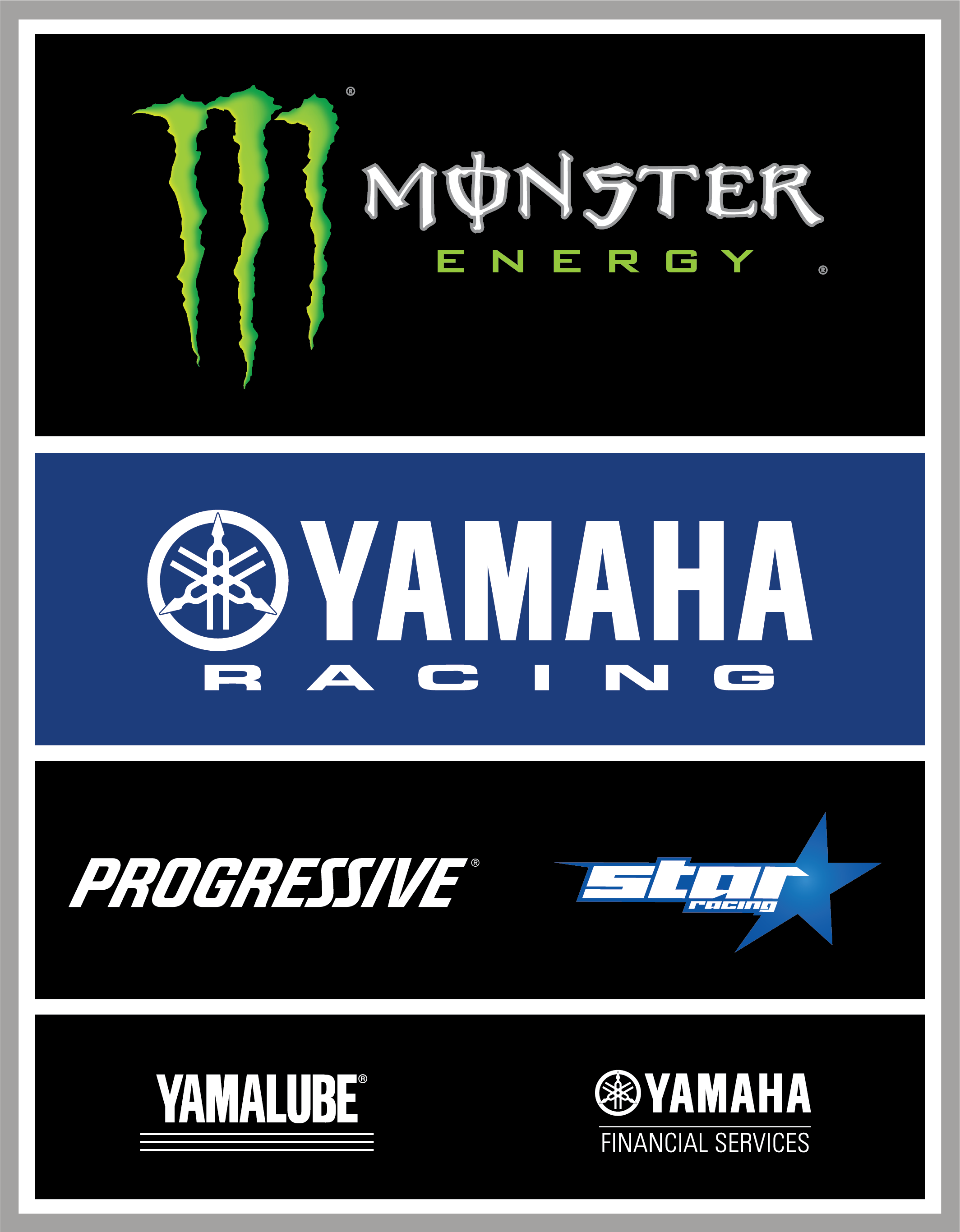 Monster Energy Yamaha Star Racing 450 Team Sponsors